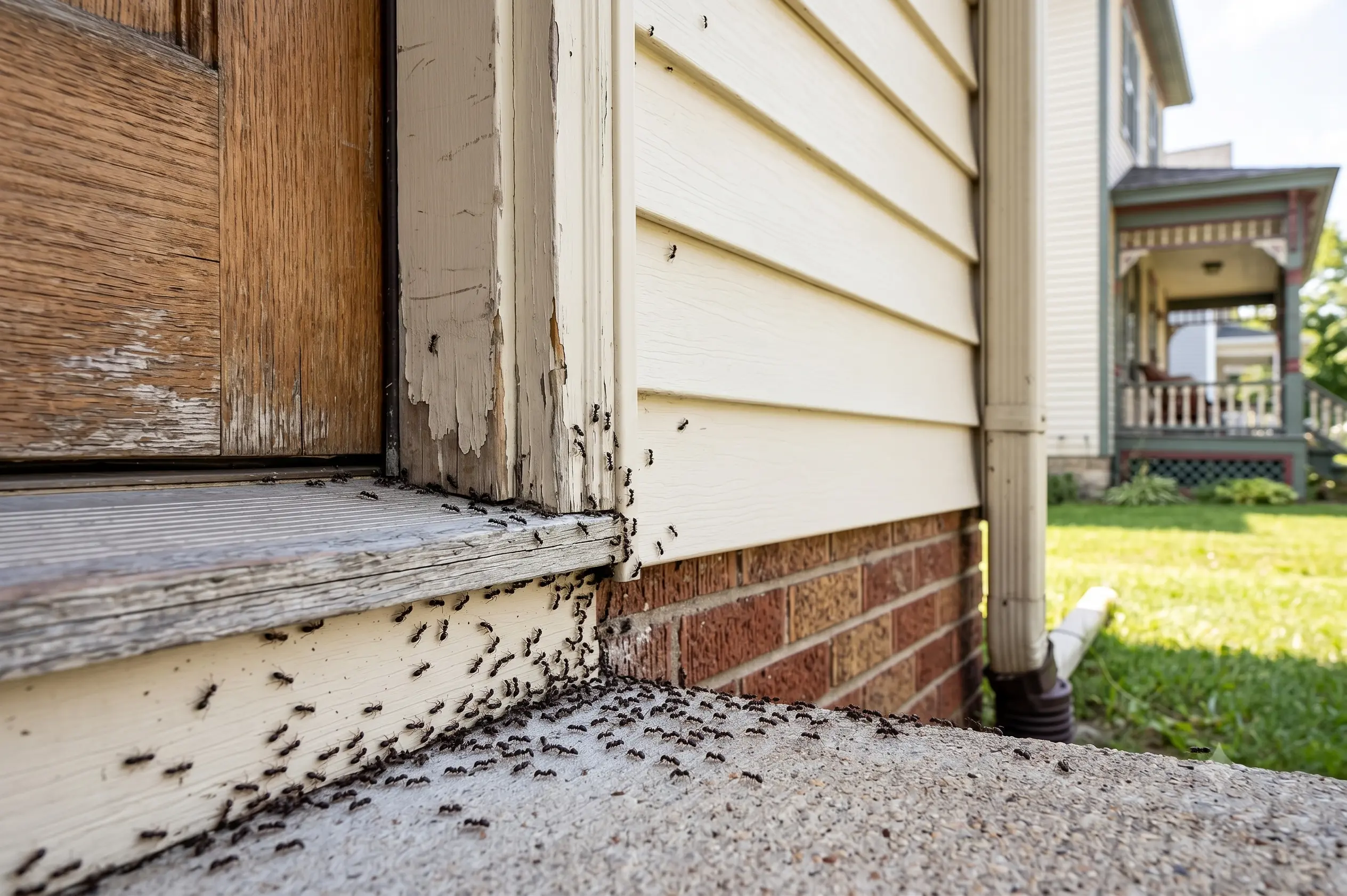 Map highlighting pest control service locations in southern Wisconsin